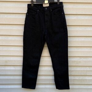Everlane | Black High Waist Straight Leg Denim Jeans size 27 Ankle